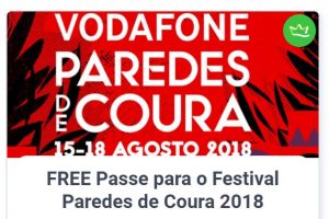 [Winner] FREE Passe para o Festival Paredes de Coura 2018