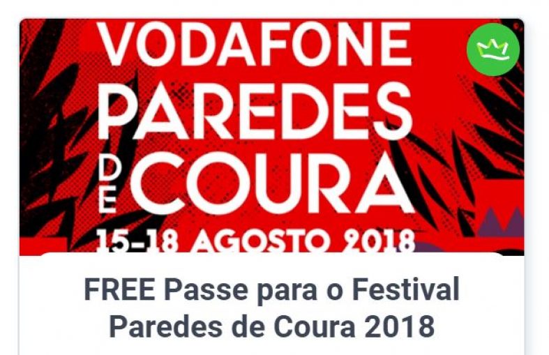 [Giveaway] FREE passe Festival Vodafone Paredes de Coura​!