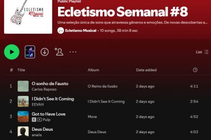 [Playlist] Ecletismo Semanal #8