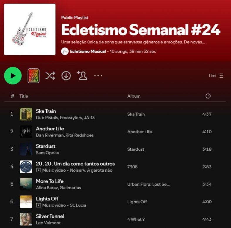 [Playlist] Ecletismo Semanal #24