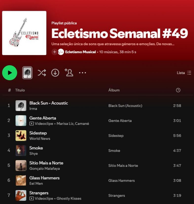 [Playlist] Ecletismo Semanal #49
